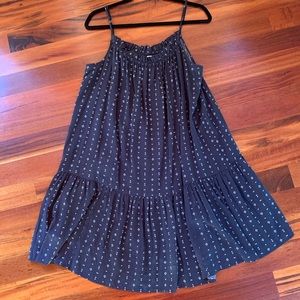 H&M Patterned Navy Blue Dress